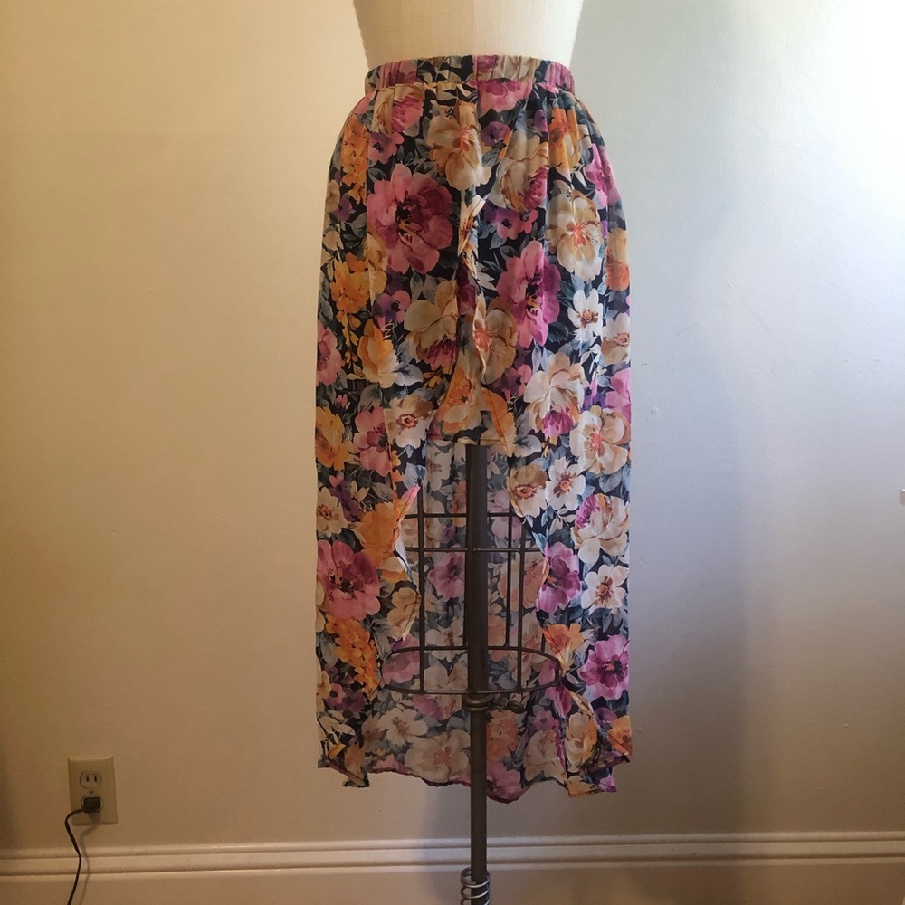 Forever 21 High low over lap skirt